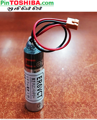 Toshiba ER6VCT (Zắc nâu nhỏ), Pin nuôi nguồn PLC Toshiba ER6VCT AA 2000mAh 3.6v /Xuất xứ NHẬT 